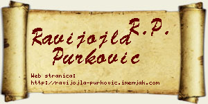 Ravijojla Purković vizit kartica